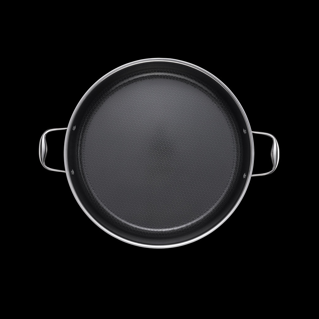 Hybrid Deep Sauté Pan with Lid 10-QT