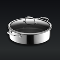 Hybrid Deep Sauté Pan/Chicken Fryer with Lid 7-Qt