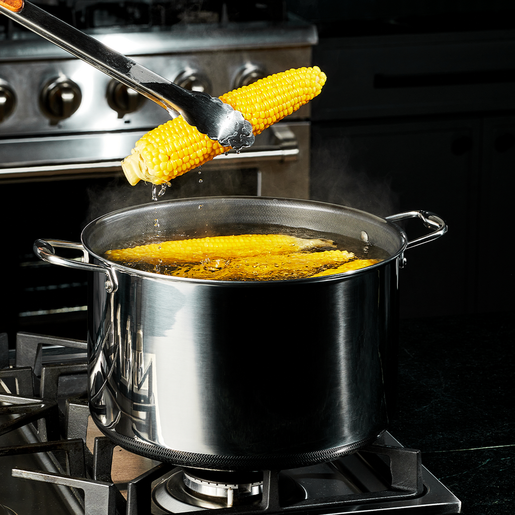 Hybrid Stock Pot with Lid 12-Qt