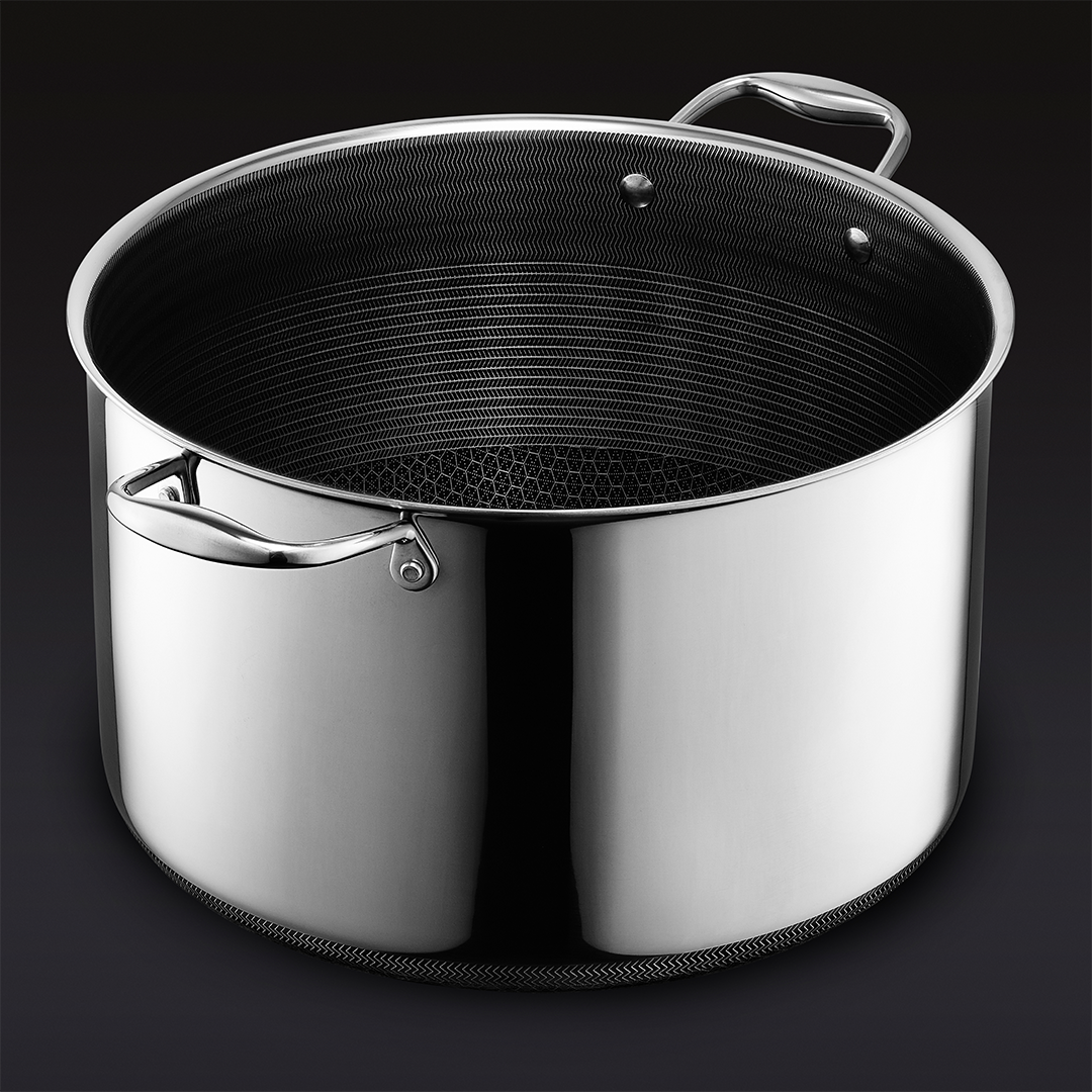Hybrid Stock Pot with Lid 12-Qt
