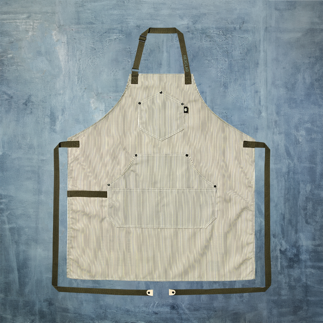 Eco Modern Apron (Classic Stripe Forest)