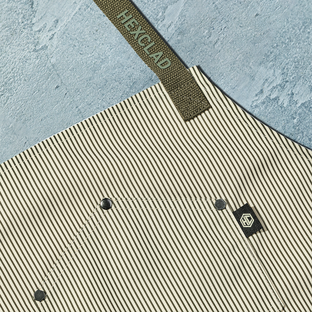 Eco Modern Apron (Classic Stripe Forest)
