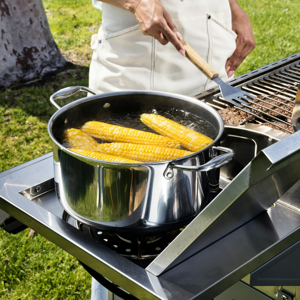 Hybrid Stock Pot with Lid 10-Qt