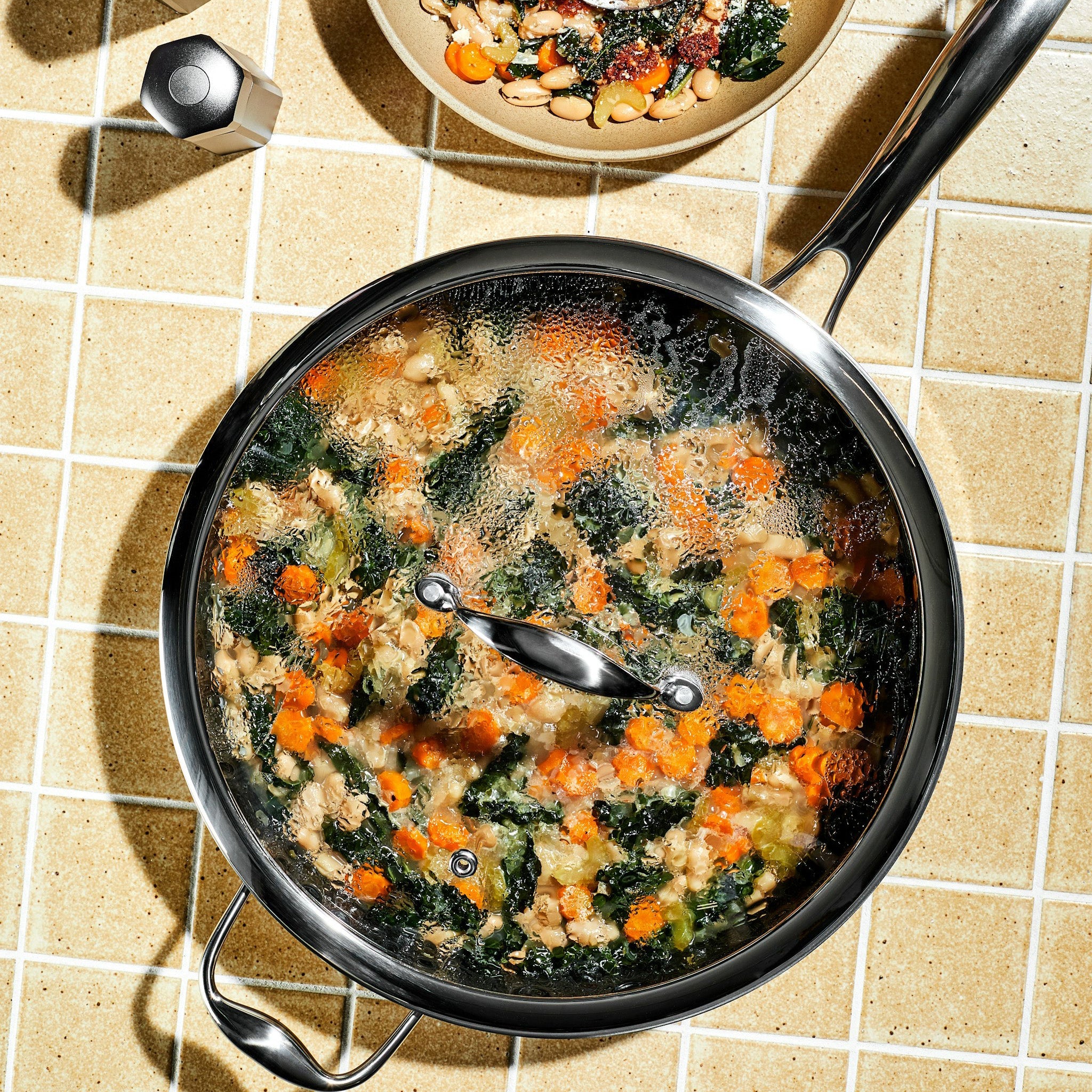 Hybrid Deep Sauté Pan with Lid 5.5-Qt