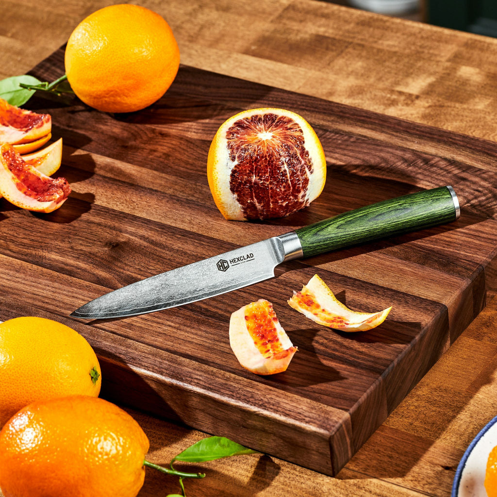 Essential Damascus Steel Knife Set 6-pc (Green)