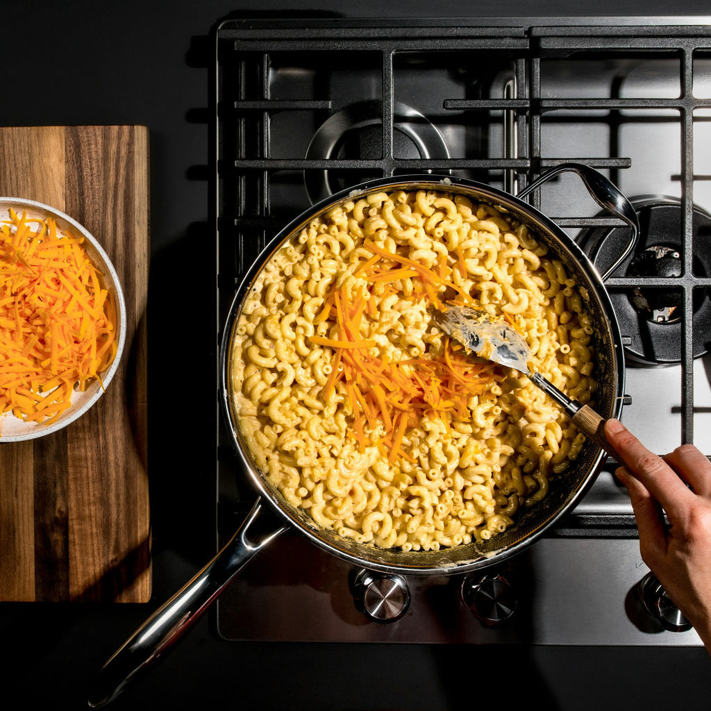 Hybrid Deep Sauté Pan with Lid 4.5-Qt