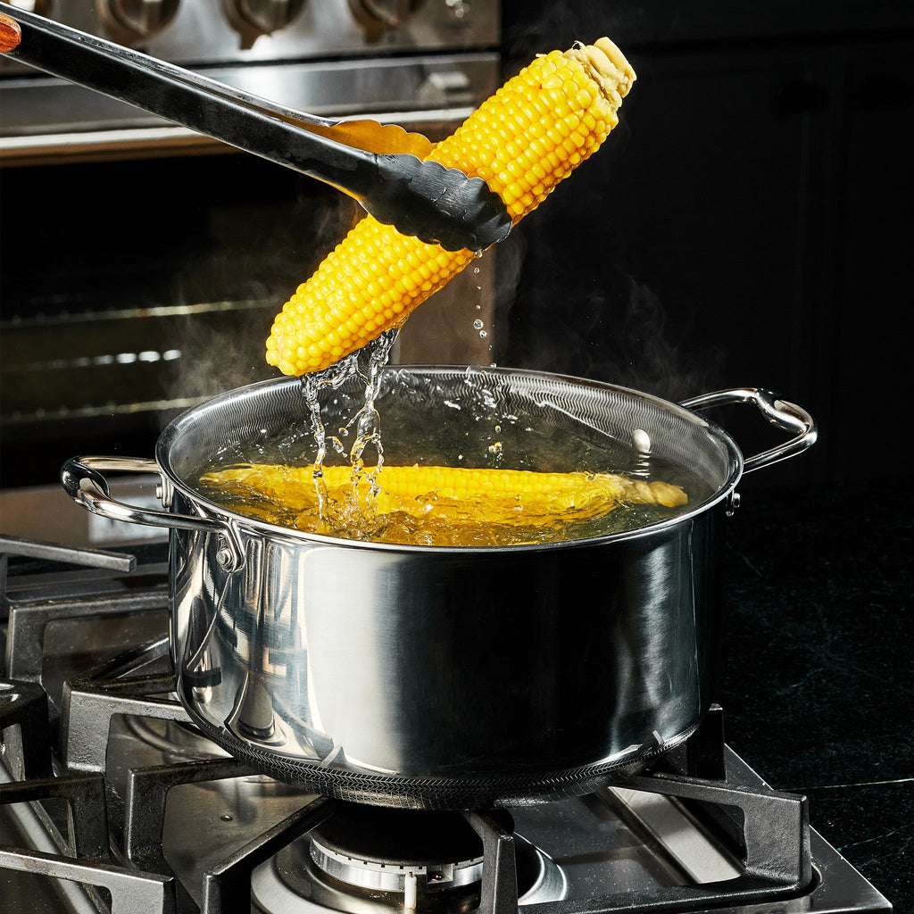 Hybrid Stock Pot With Lid 8-Qt