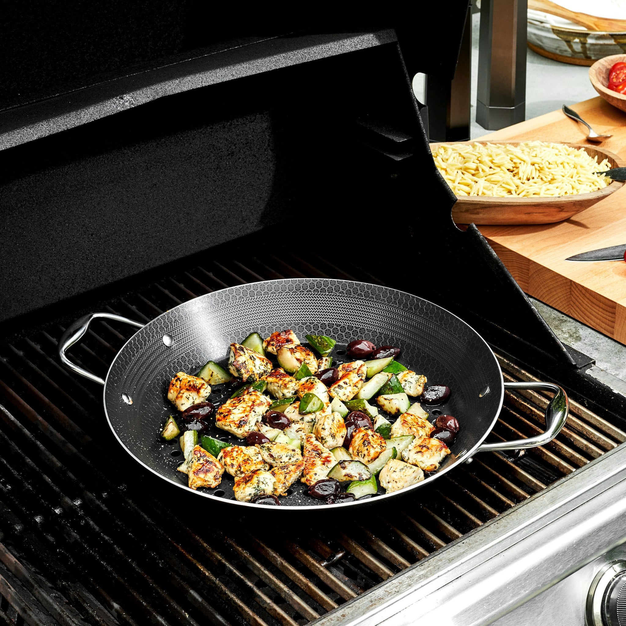 Hybrid BBQ Grill Pan 12"