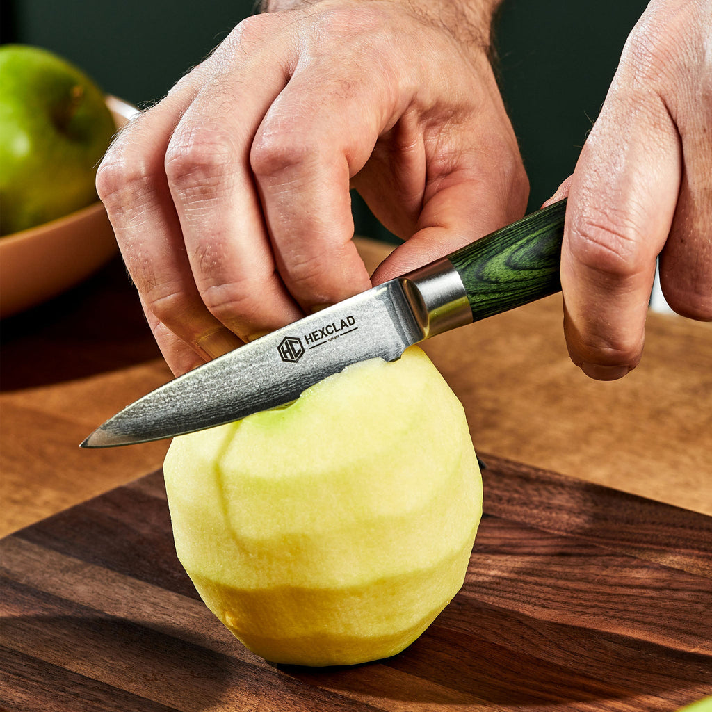 Damascus Steel Paring Knife 3.5" (Green)