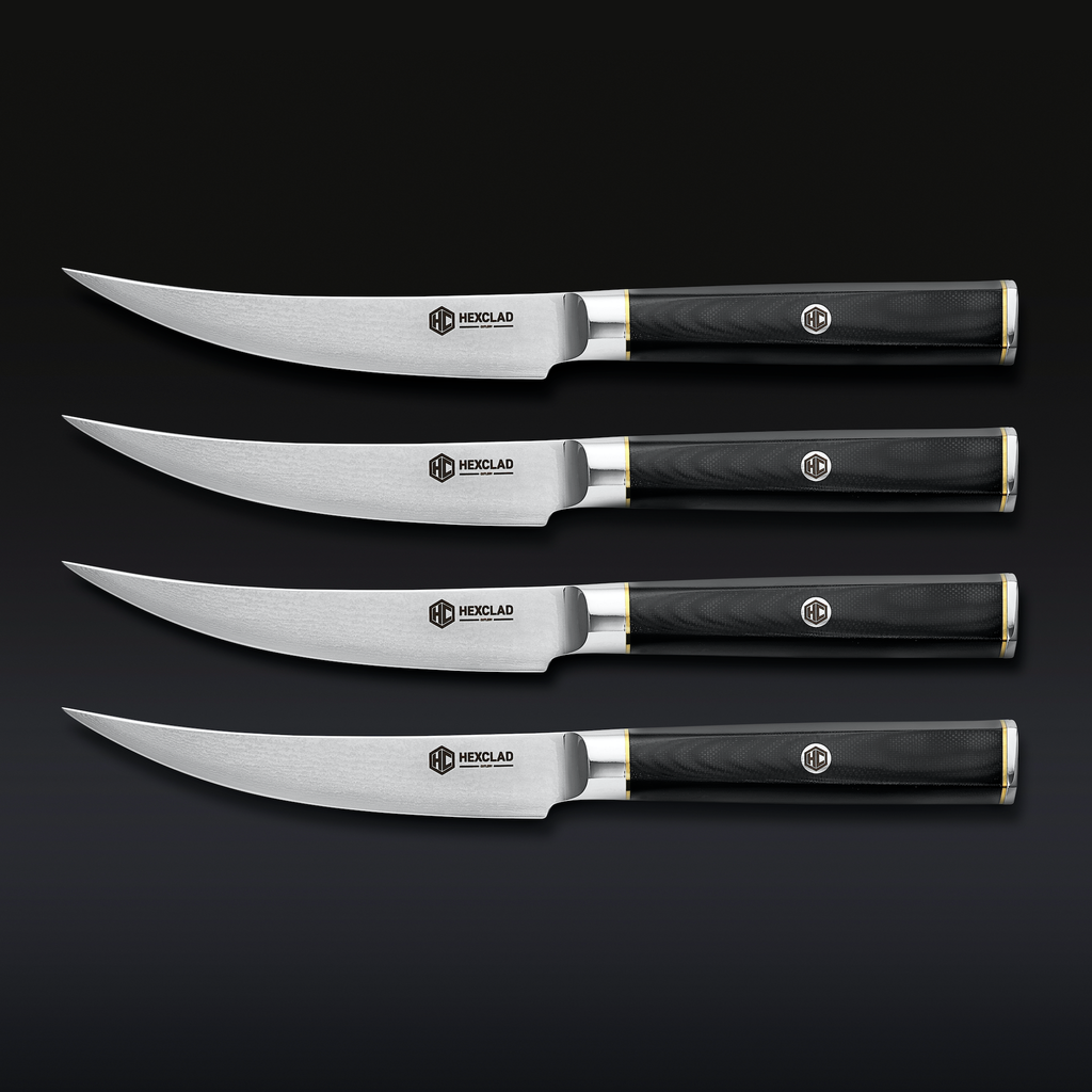 Master Series Damascus Steel Steak Knife Set 4-pc