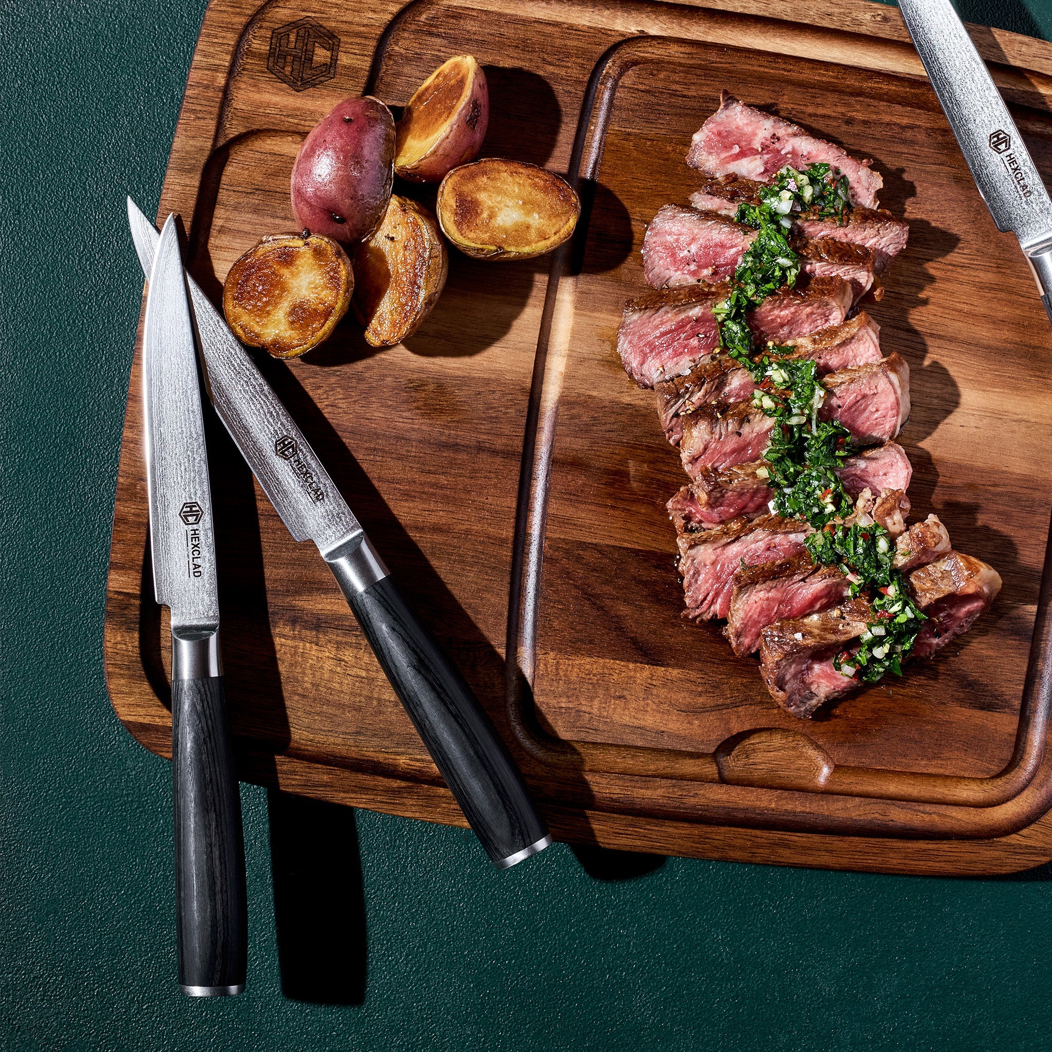 Steak Knife & Bistecca Plate Set 16-pc (Espresso)
