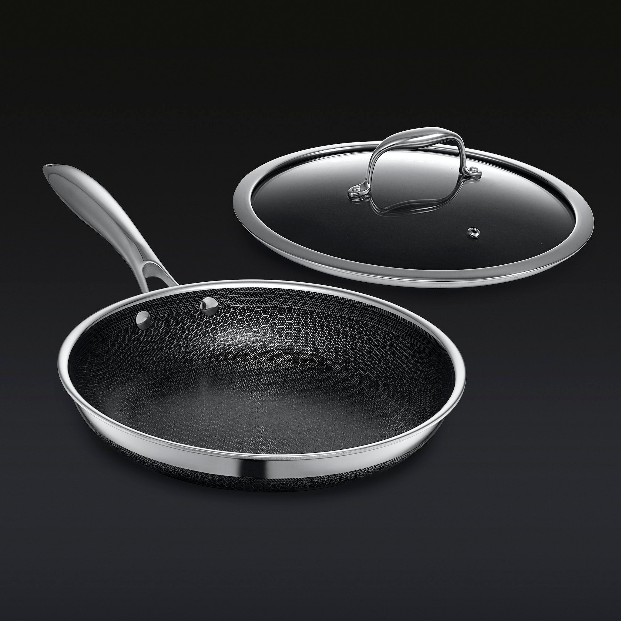 Hybrid Fry Pan with Lid 10"
