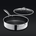 Hybrid Deep Sauté Pan with Lid 5.5-Qt