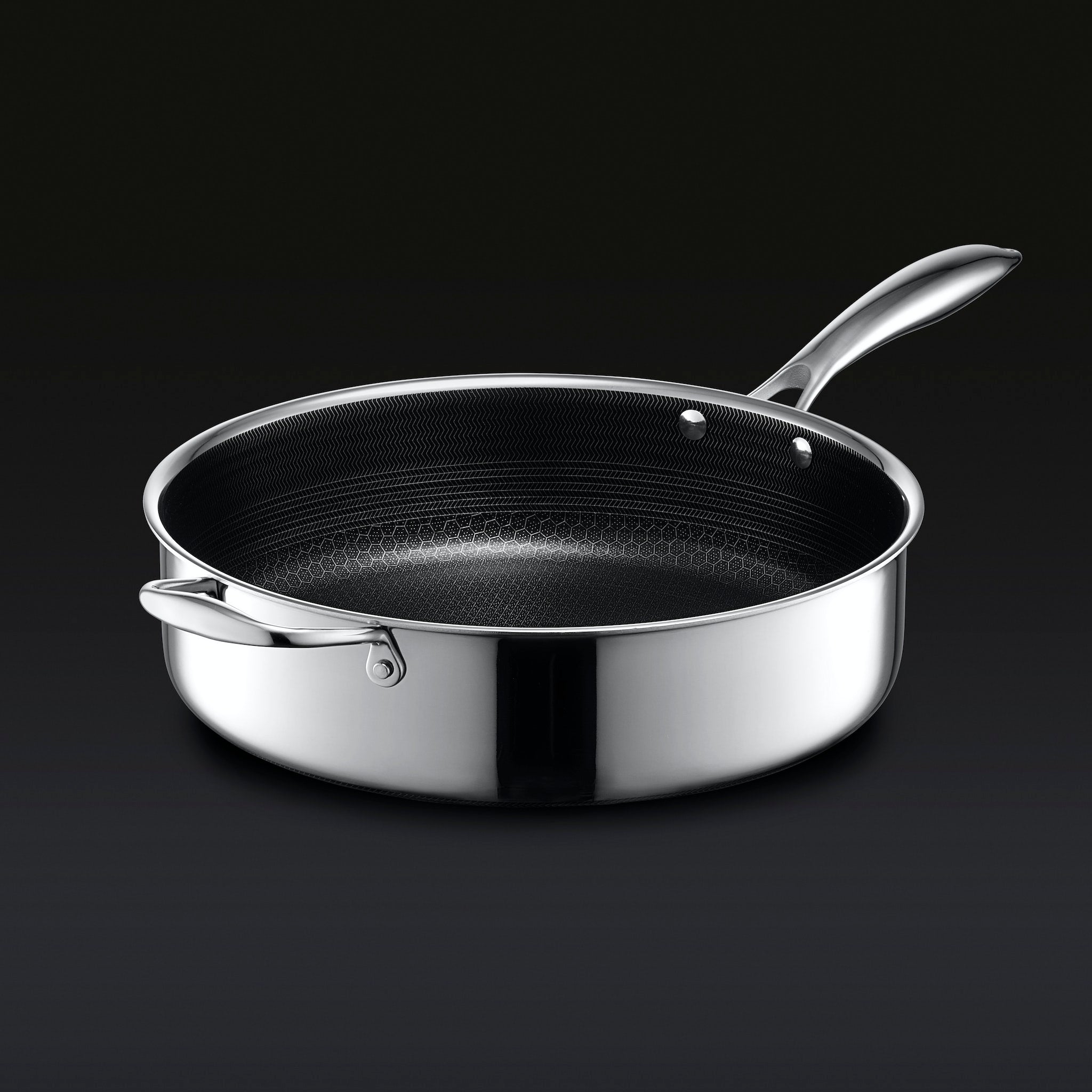 Hybrid Deep Sauté Pan with Lid 5.5-Qt