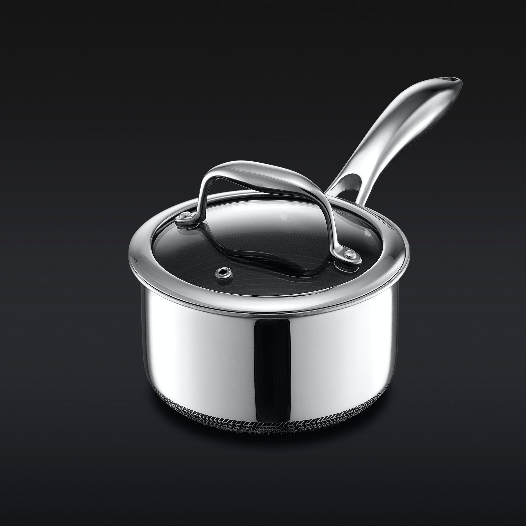 Hybrid Saucepan with Lid 1-Qt