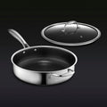 Hybrid Deep Sauté Pan with Lid 3.3-Qt