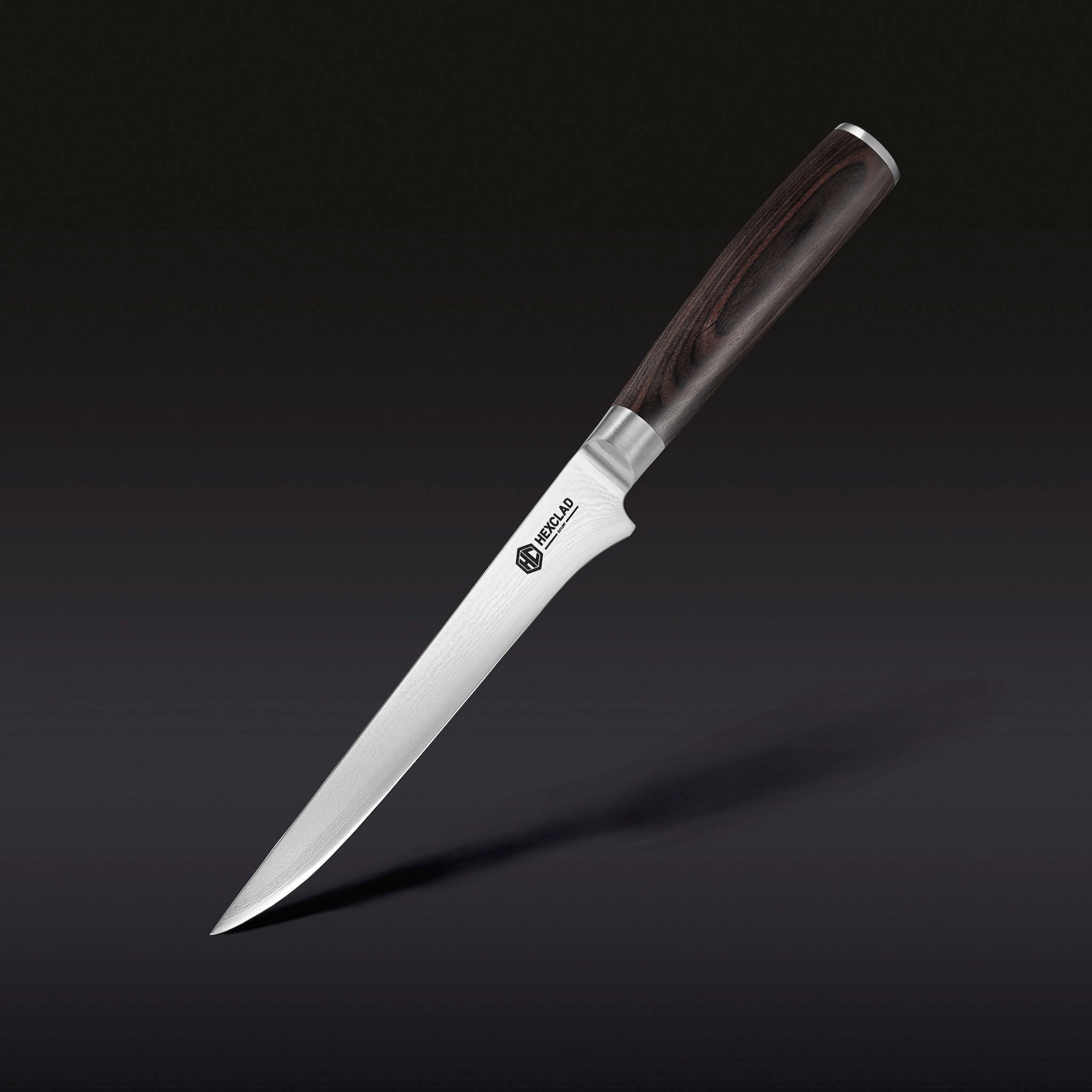 Damascus Steel Boning & Fillet Knife 6" (Espresso)