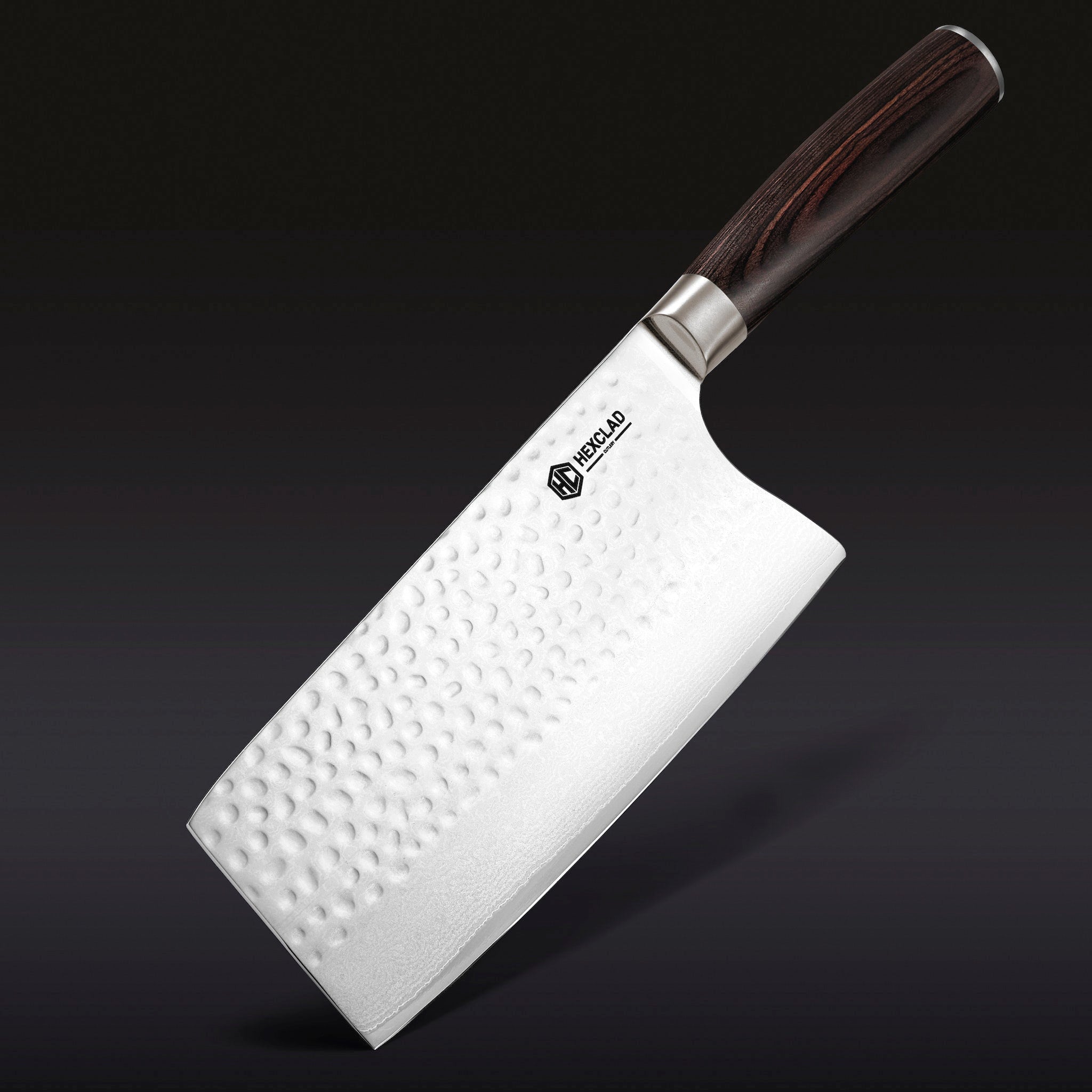 Damascus Steel Cleaver 7" (Espresso)