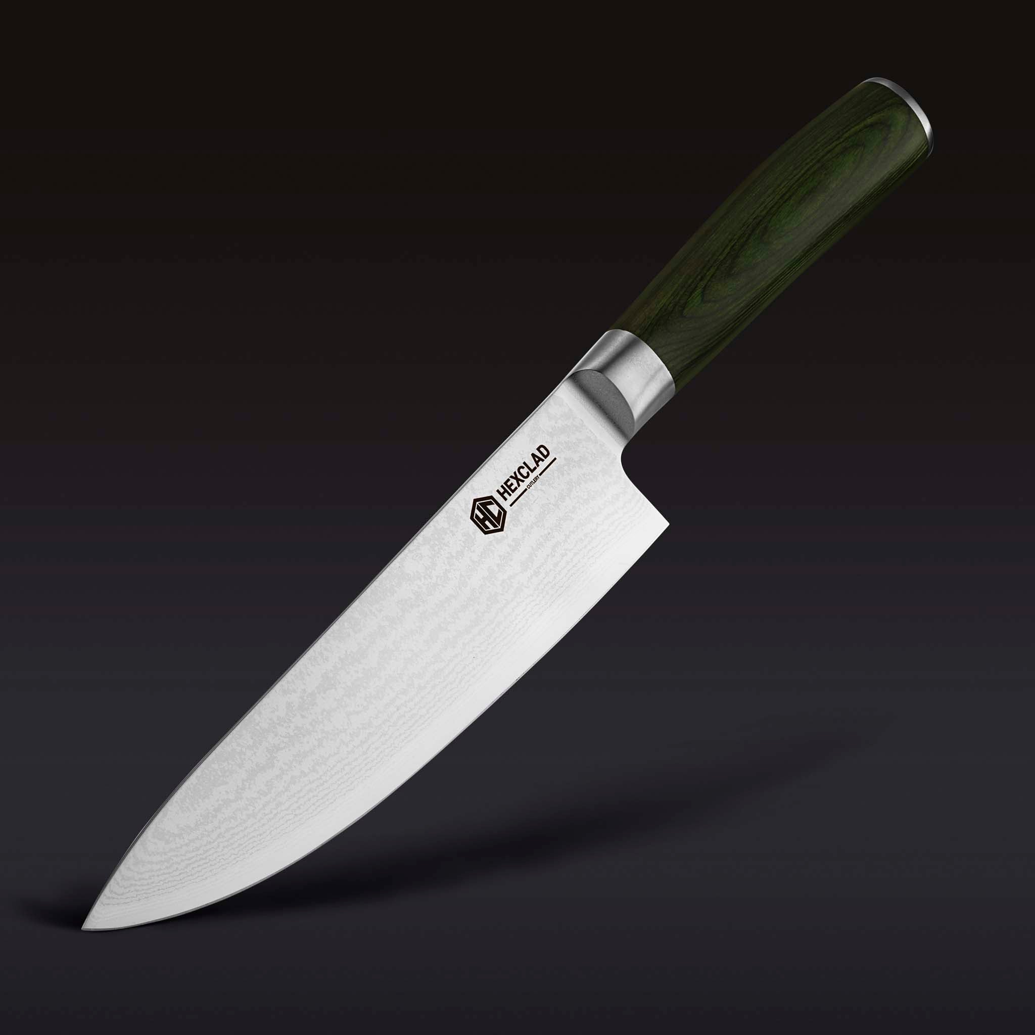 Essential Damascus Steel Knife Set 6-pc (Green)