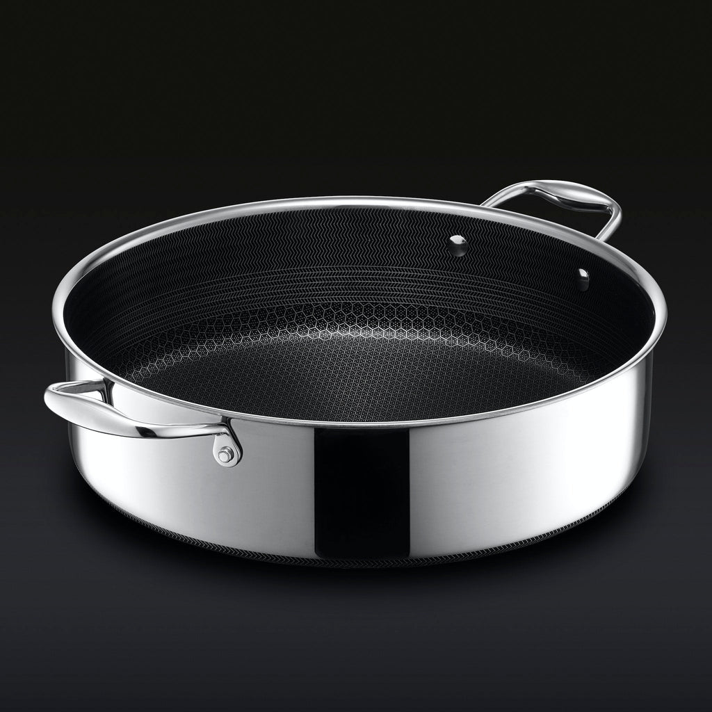 Hybrid Deep Sauté Pan/Chicken Fryer with Lid 7-Qt