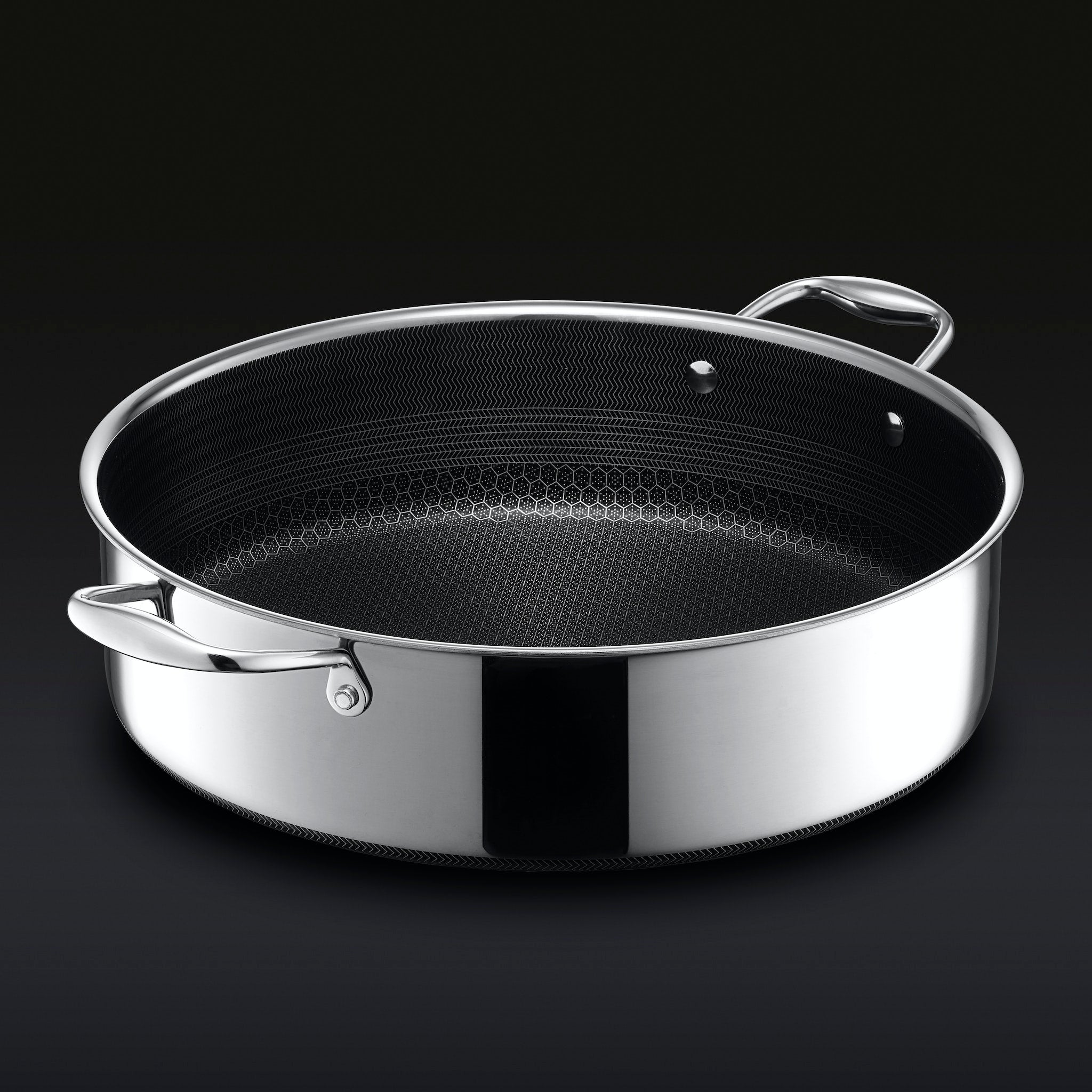 Hybrid Deep Sauté Pan/Chicken Fryer with Lid 7-Qt