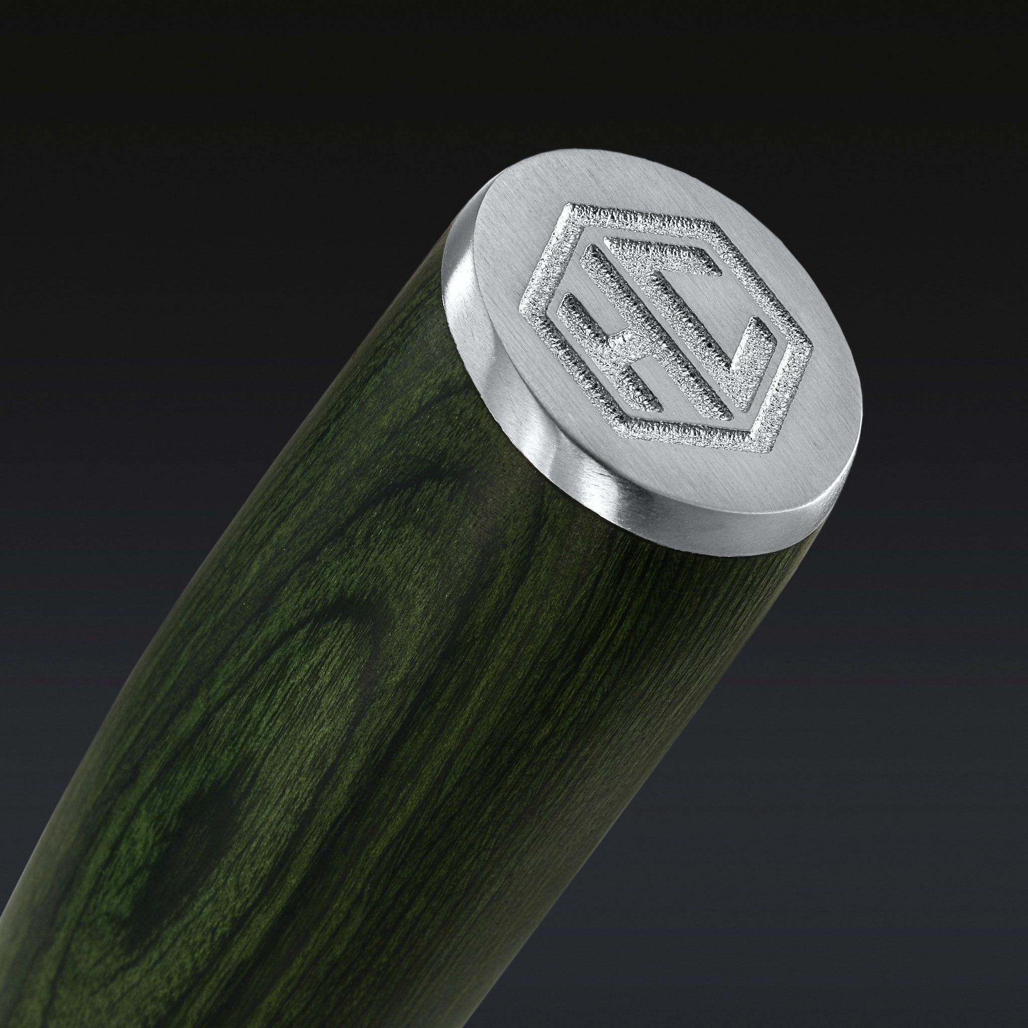 Damascus Steel Cleaver 7" (Green)