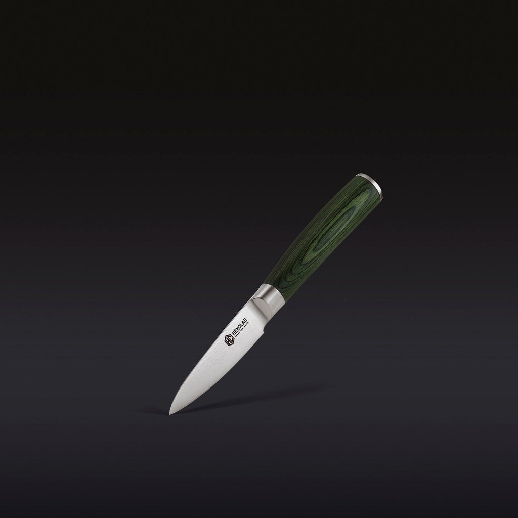Damascus Steel Paring Knife 3.5" (Green)