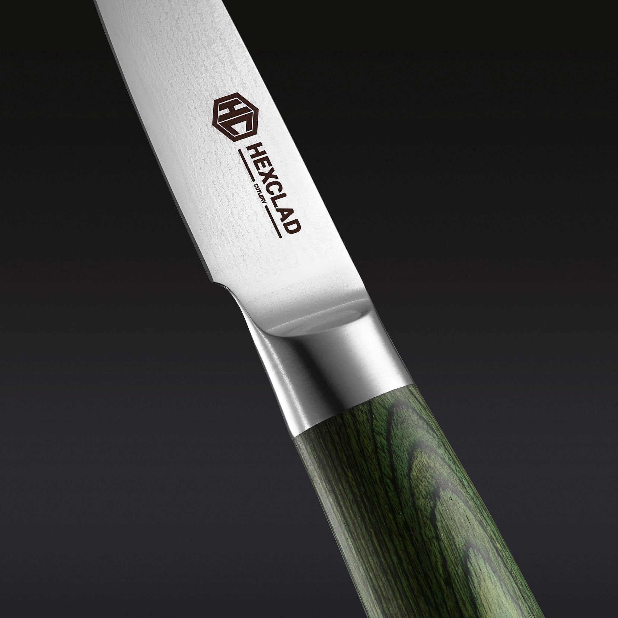 Damascus Steel Paring Knife 3.5" (Green)