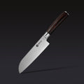 Damascus Steel Santoku Knife 7" (Espresso)