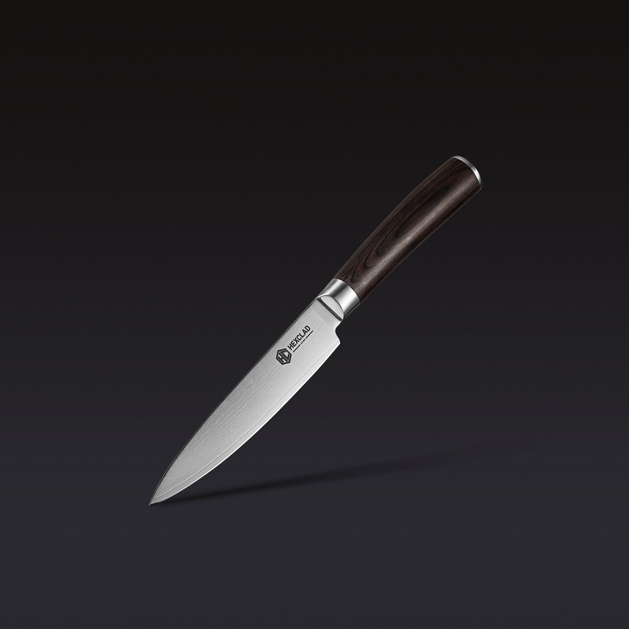 Damascus Steel Utility Knife 5" (Espresso)